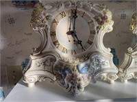 Vintage Ceramic/Porcelain Mantle Clock