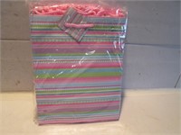 PACK OF 12 NEW PASTEL GIFTBAGS LETTER SIZE