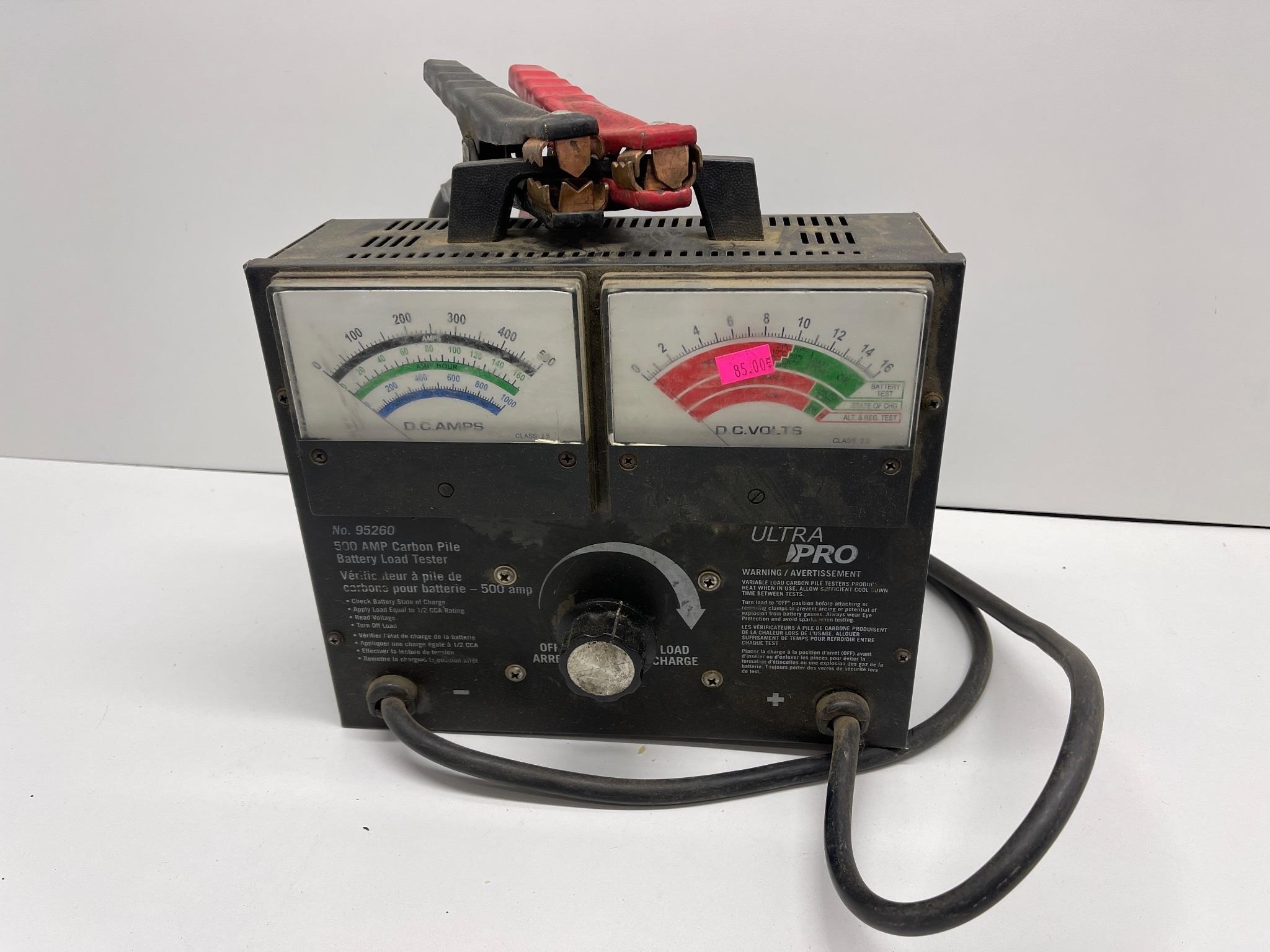 500 amp carbon pile battery load tester