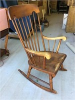 Vintage Wood Rocker Rocking Chair