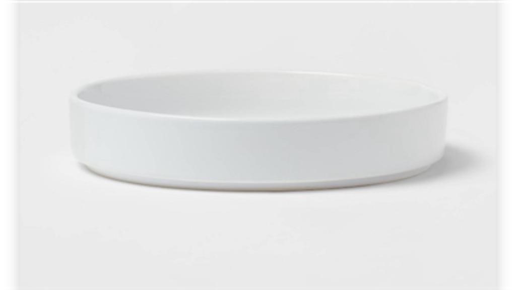 40oz Stoneware Stella Dinner Bowl White- Threshold