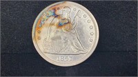 1847 Seated Liberty Silver Dollar
