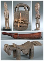 5 West African style objects. 20th century.