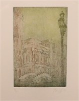 European Etching Signed