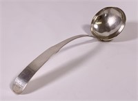 Coin silver ladle, 162g, A. Johnston (3.75" bowl