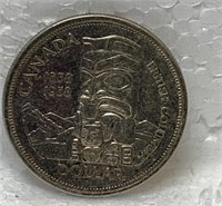 Canadian silver dollar 1958