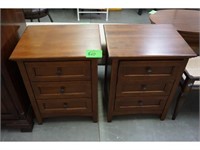 (2) MATCHING SIDE TABLES 23" X 19" X 30"