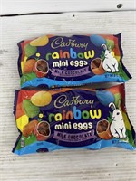 Cadbury rainbow mini eggs milk chocolate 2 bags