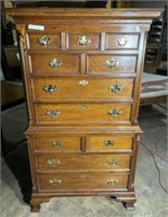Vintage Chippendale Highboy Dresser