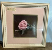 Framed Rose Photograph