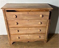Primitive Pine Kentucky Style Chest of Drawers