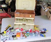 PLANO tackle box with contents.