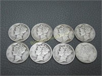 Mercury Silver Dimes 1935, 39-S, 40-S, 41-S,