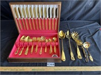 Intl. Silver Americana Goldern Heritage Flatware+