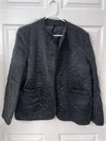 Wool Mohair vintage black jacket no size listed.