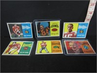 6 1964 CFL TOPPS FOOTBALL CARDS