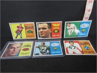 6 1964 CFL TOPPS FOOTBALL CARDS