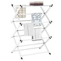 FKUO Household Indoor Folding Clothes Drying Rack,