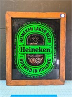 Heineken framed mirror/glass
