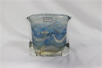 A Gozo Art Glass Widemouth Vase