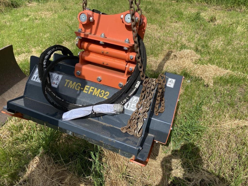 NEW TMG 32" excavator mount flail mulcher