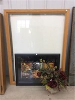 Floral Arrangement, White Board, Picture Frame