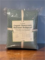 L.L. Bean Organic Honeycomb Matelasse King Spread