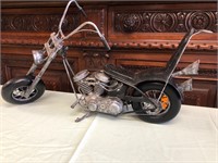 Harley-Davidson Chopper Motorcycle Sculpture AS-IS