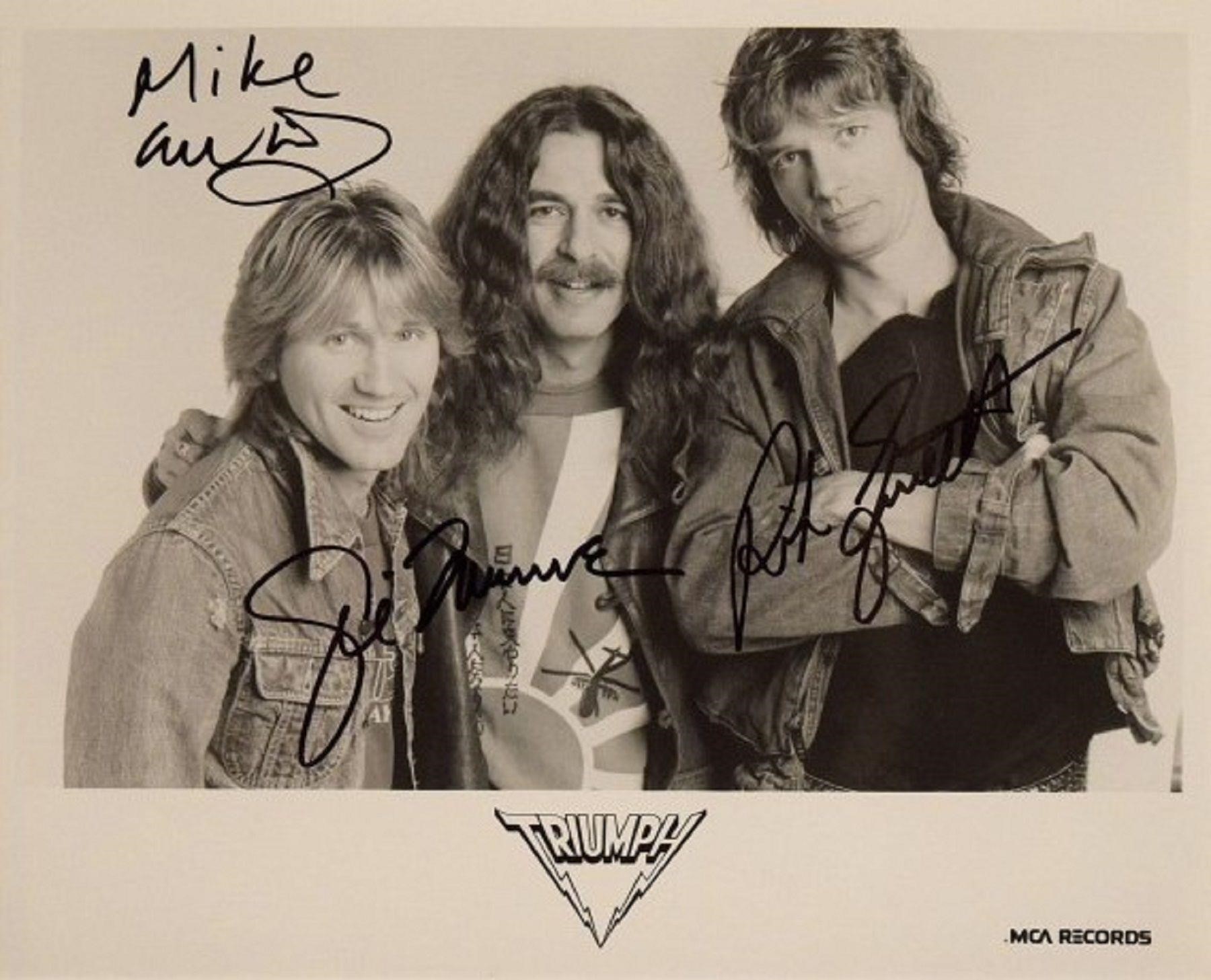 Triumph signed promo photo