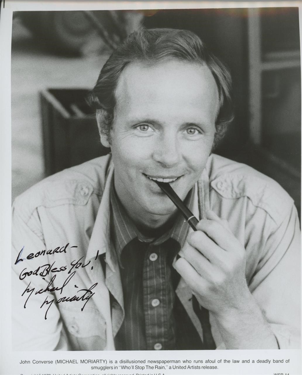 Michael Moriarty signed photo