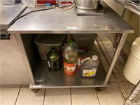 Stainless Steel Work Table on Casters