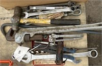 Hammer, Pipe Wrench, Nail Bar, & More Incl