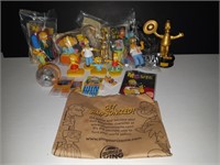 3The Simpsons Collectibles Lot w/ Original BK Bag