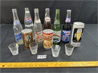 Soda Bottles, Beer Cans, Shot Glasses-No Shipping