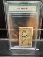 Honus Wagner Card Graded Authentic