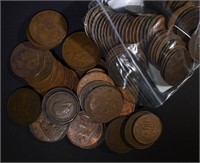 100-LARGE FOREIGN COPPER COINS DIFFERENT COUNTRIES