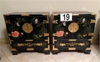 [MB] Pair of Chinoiserie Nightstands