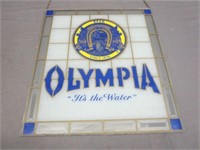 ~ Stained Glass Olympia Beer Sign