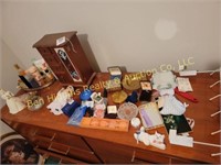 Jewelry Box & Items on Top of Dresser