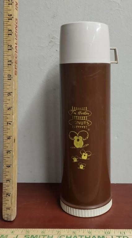 Large Vintage Tim Hortons Donut Timbit Thermos