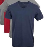 Gildan V-Neck Solid T-Shirts-5 Pieces