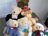 (6) Vintage Teddy Bears Lot