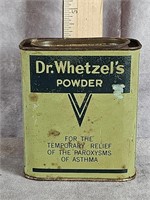 DR, WHETZEL'S POWDER TIN