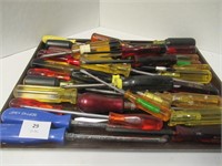 Screwdrivers - Assorted Lot of Types & Sizes