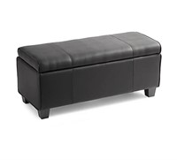 Distinctly Home Owen Storage Ottoman  - Black