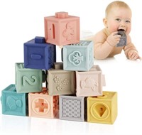 NEW 12 Pieces Soft Building Blocks Ages 6m+