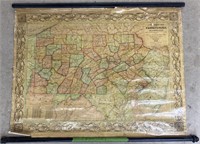 Map of Pennsylvania School Roll Down Map