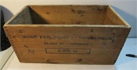 Canadian Industries High Explosives Wood Crate OLD