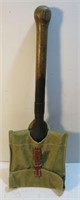 Military Trench Shovel w Cover Old Soldiers Gear