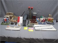 Lot of Vintage and Hand-Made Train Accessories